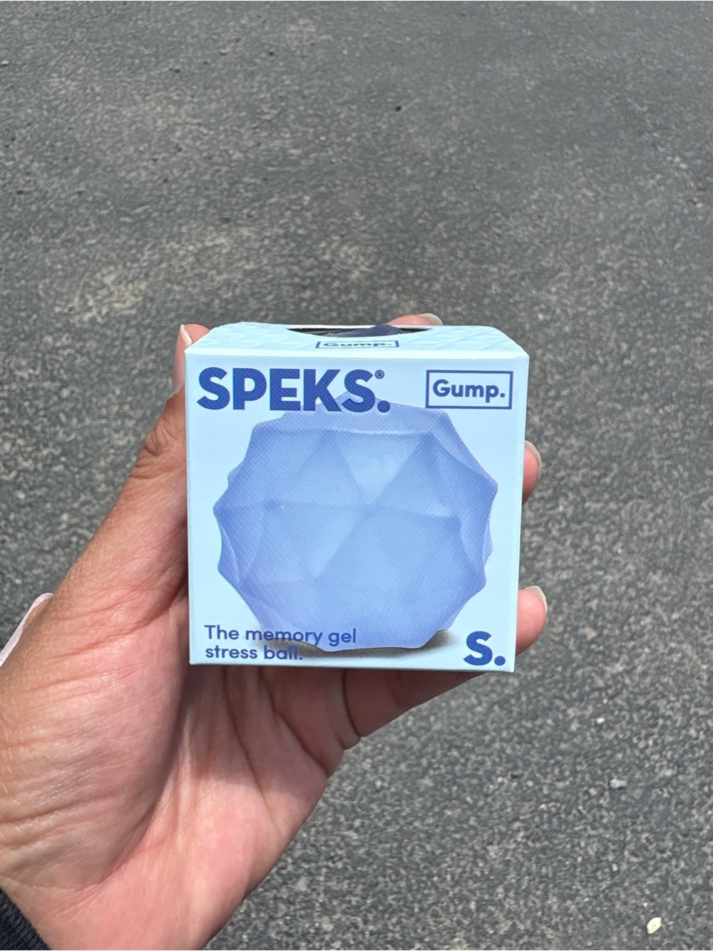Speks Gump Memory Gel Stress Ball - Light Blue